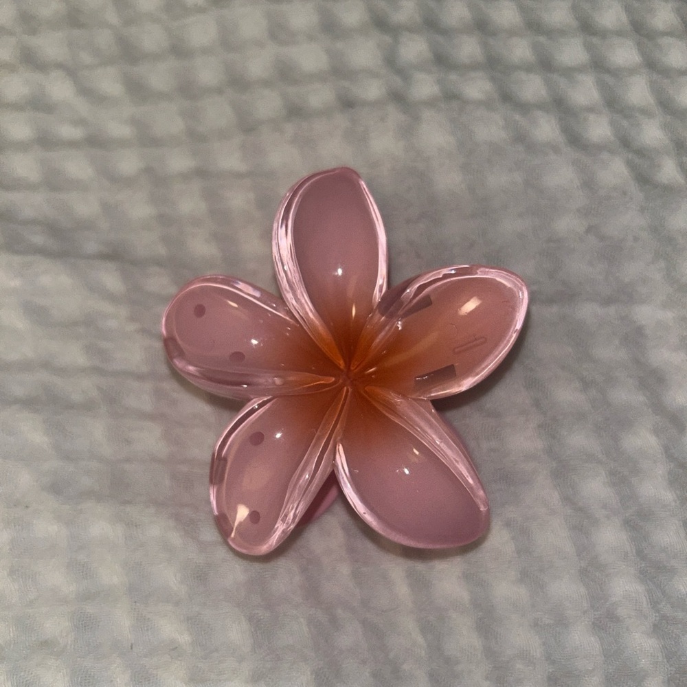 Emijay pink and Orange Flower Hair clip